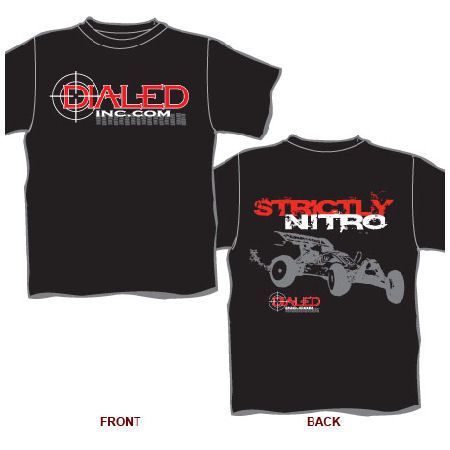 Dialed Inc DIL1014S Black Strictly Nitro   Buggy T Shirt (Small 