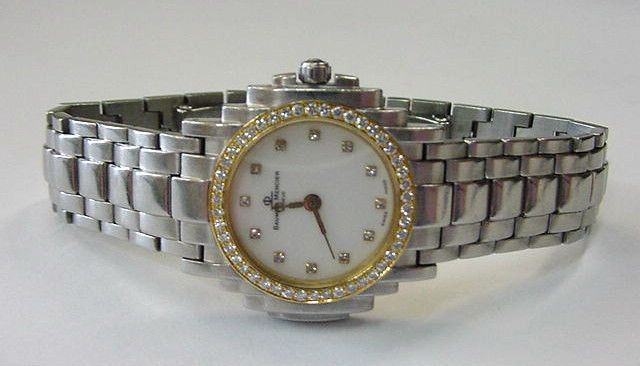 Baume & Mercier Geneve SS & 18K GOLD DIAMOND Watch  