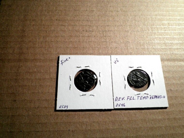 Lot,2 Roman ImperialConstantius II,AE3,18mm,AD 337 361,Fine+ 