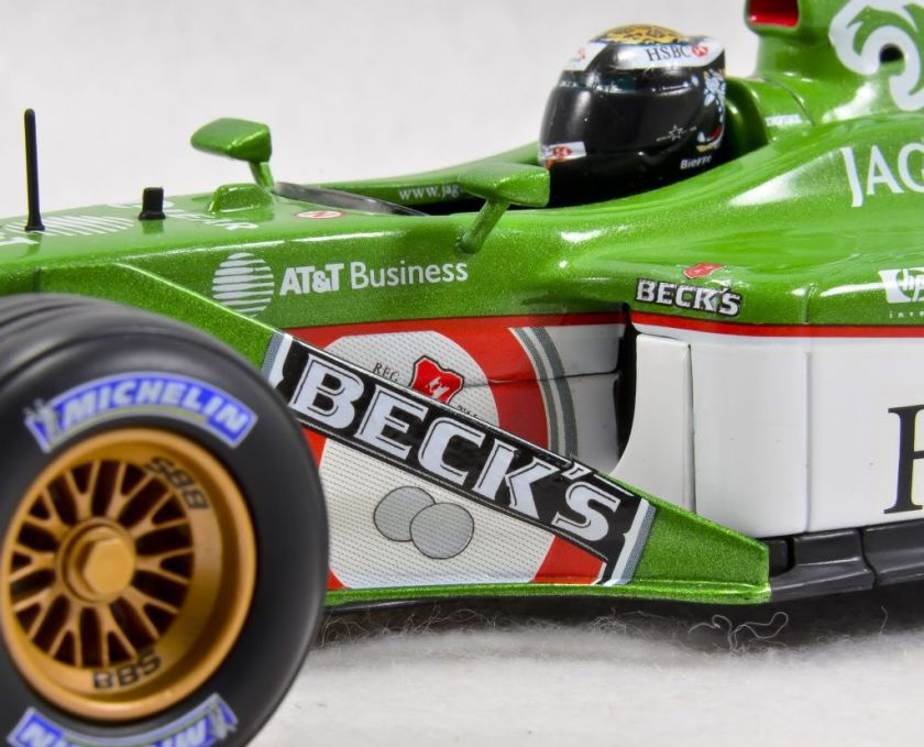 2001 Eddie Irvine 118 Jaguar with Becks FULL LIVERY  