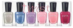 ZOYA TWIST NAIL POLISH ~ 6PC COLLECTION BOX SET, NEW  