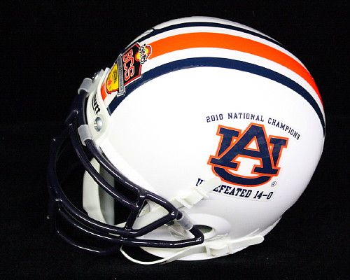 GENE CHIZIK SIGNED 2010 AUBURN MINI HELMET PSA/DNA  