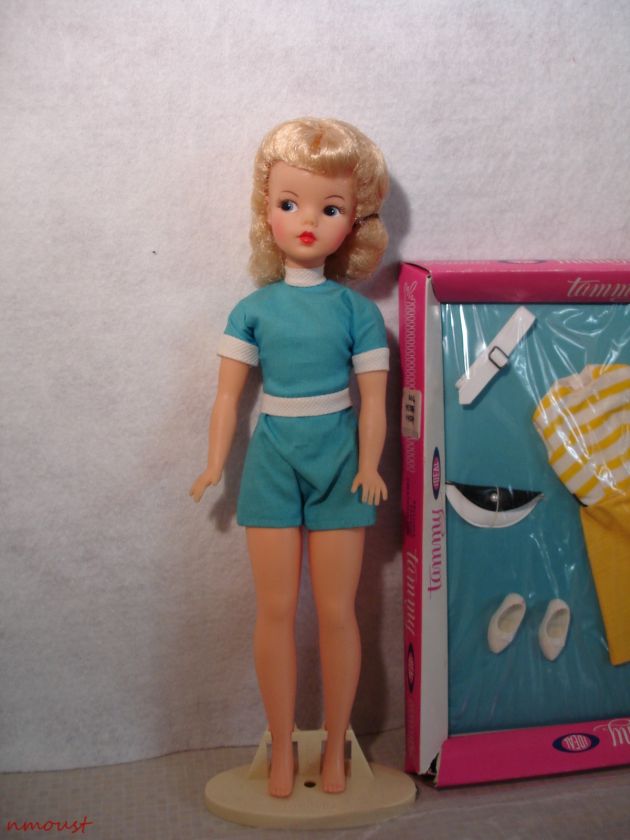 60s Ideal Platinum Tammy Doll w/NMIPkg Outfit  