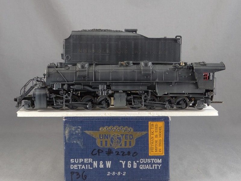 HO SCALE BRASS PFM UNITED N&W 2 8 8 2 Y6b #2200 NORFOLK & WESTERN 