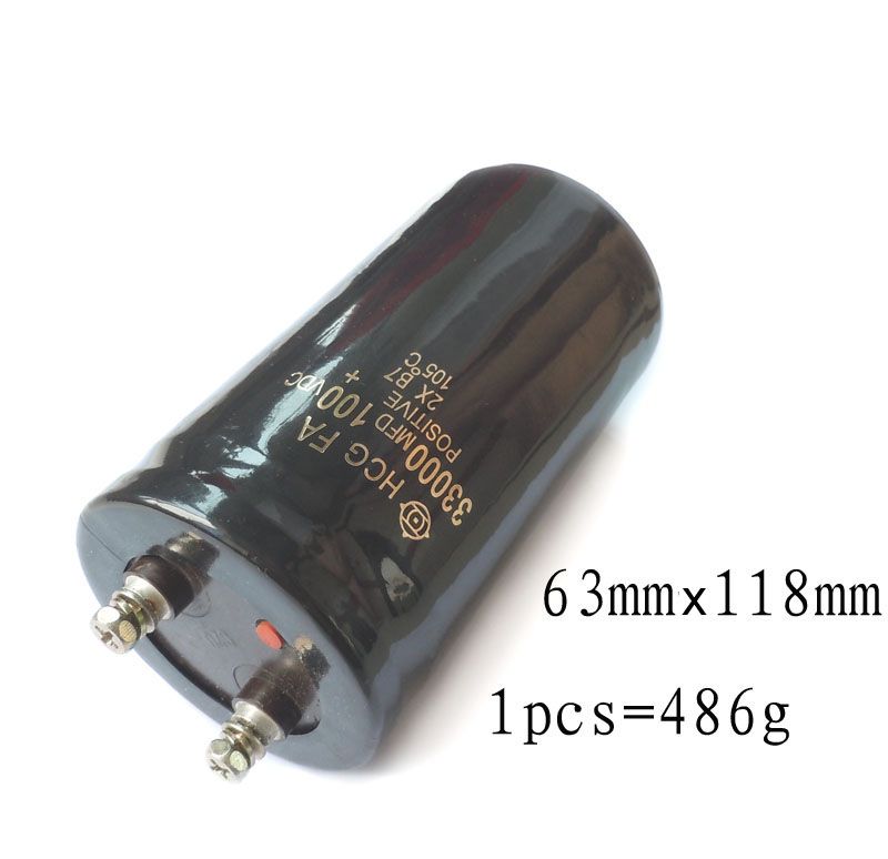 100V 33000uf Electrolytic Capacitor Radial 63x118mm x10  