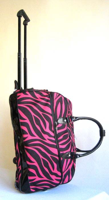 20 Duffel/Tote Bag Rolling Luggage Case Wheel Purse CarryOn Pink 