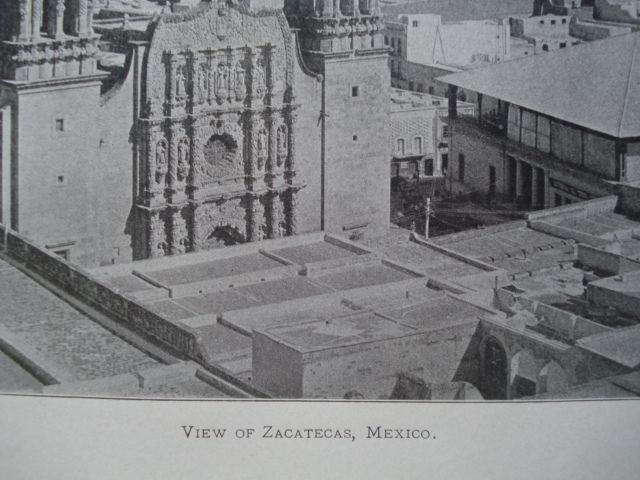 View of Zacatecas, Mexico, 1898. Photogravure  