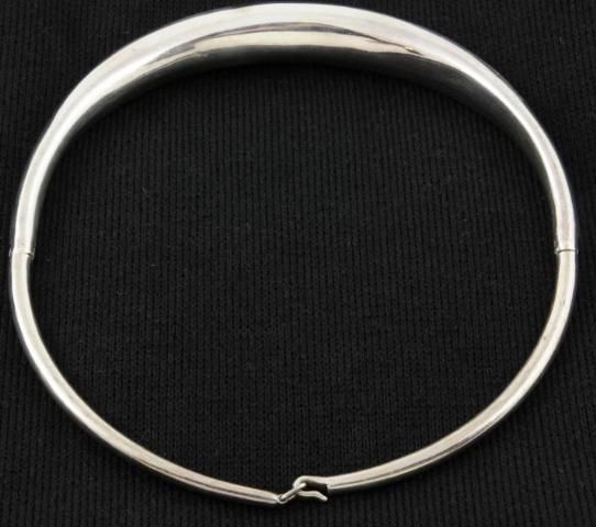 Vintage .925 Sterling Silver Omega Choker Necklace Collar  