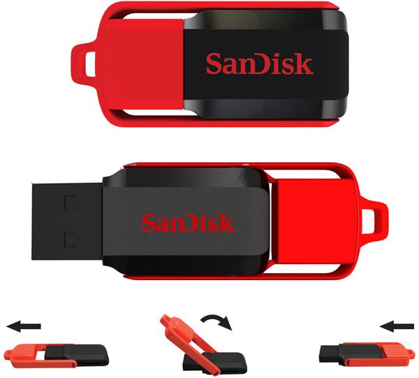 New Sandisk Cruzer Switch 16GB 16 GB USB Flash Memory Pen Drive SDCZ52 