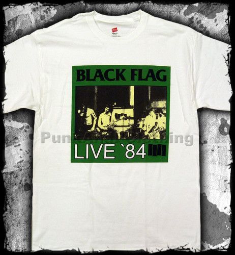 Black Flag   Live 84 band photo   official t shirt   FAST SHIPPING 