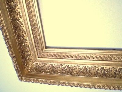   GOLD GILT DEEPLY Carved Wood GESSO 4 Vintage Picture FRAME 20 x 24