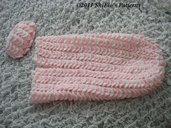 BABY COCOON PAPOOSE CROCHET PATTERN REBORN PATTERN #183  