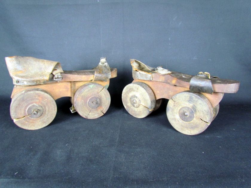 UNBELIEVABLE* Antique RARE 1870s Victorian Roller Skates  