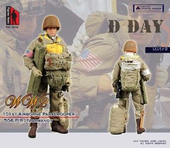 Figure Home 1/6 scale WW2 US 101st Paratrooper 506 PIR. Normandy 