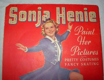 1940 SONJA HENIE OLYMPIC GOLD MEDAL COLORING BOOK  