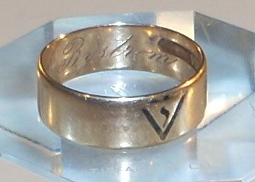 14K Gold Masonic Yod Ring Size 12 6.4 grams  