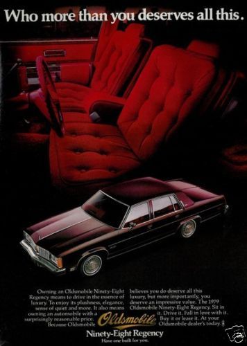 1979 OLDSMOBILE 98 CLASSIC VINTAGE ADVERTISEMENT  