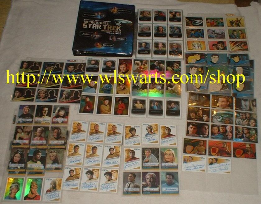   Star Trek MASTER set of 205 cards RARE MINT James Doohan Majel Autos