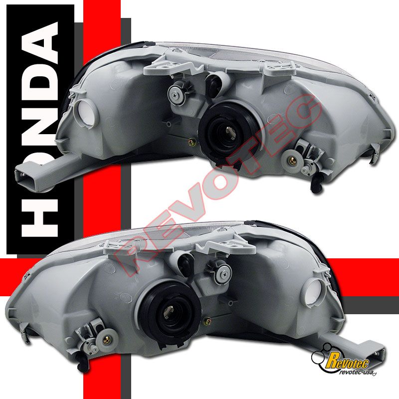 99 00 HONDA CIVIC EK4 JDM CHROME GUNMETAL HEADLIGHTS  