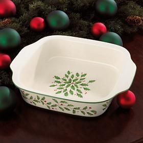 Lenox Holiday Large Square Baker *NIB*  