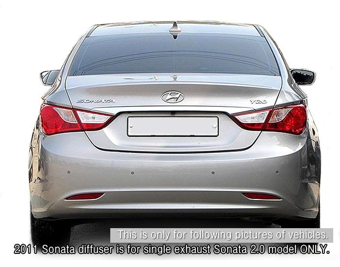   2011 Sonata 2.0 Model Rear Diffuser Matte Black (YF SONATA)  