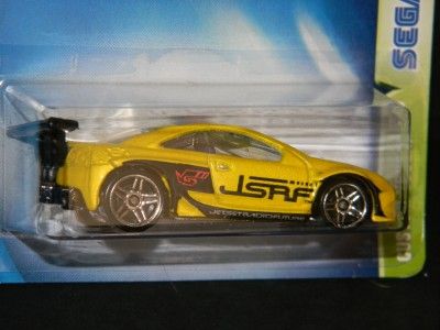 2003 HOT WHEELS SEGA 5 OF 5 JSRF CUSTOM COUGAR #114 YELLOW MOC  