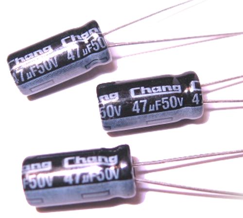 10 x Electrolytic Capacitor 50v 47uf Radial 6x12mm  