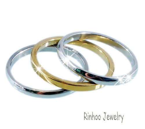 36pcs Tripartite #6 9 Stainless steel rings Free~~  