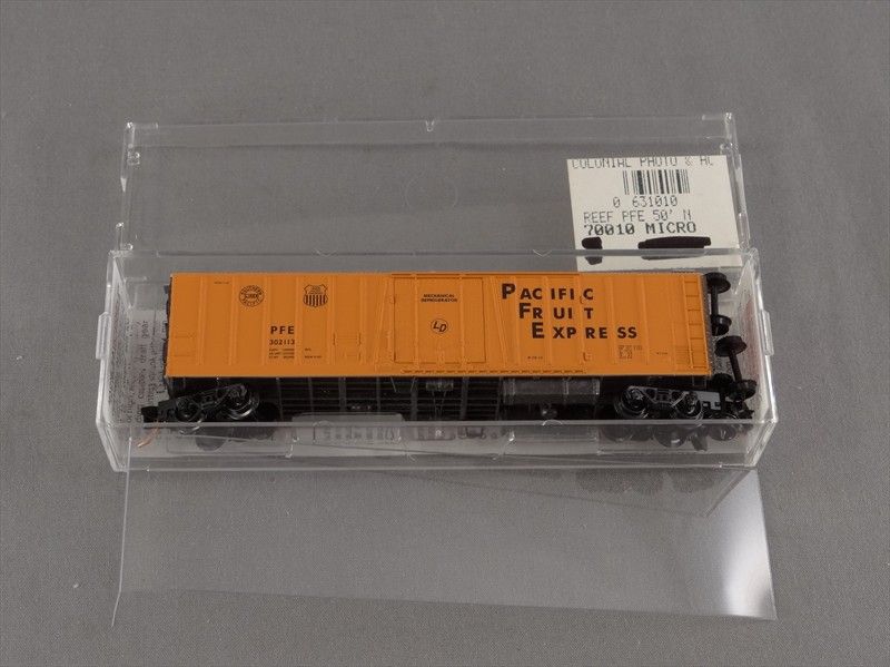 DTD TRAINS   N SCALE MTL MICRO TRAIN 70010 PFE 302113 MECH REEFER CAR