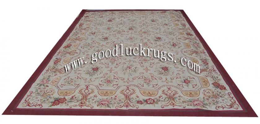 13x219 Oversize Wool French Aubusson Flat Weave Rug~Brand New~Free 