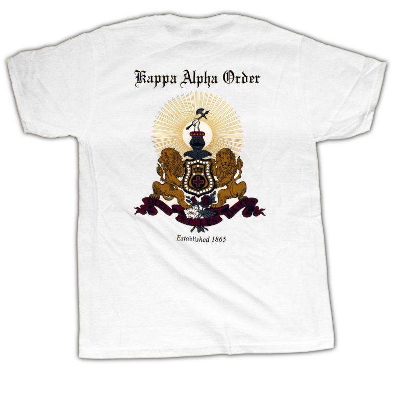 Kappa Alpha Order   Coat of Arms Tee   M 2XL   NEW  