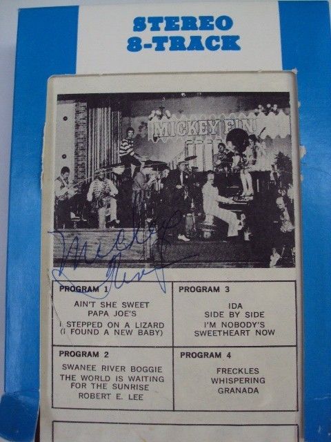 MICKEY FINNS SIGNED AUTOGRAPH 8 TRACK TAPE AMERICAS #1 SPEAKEASY 