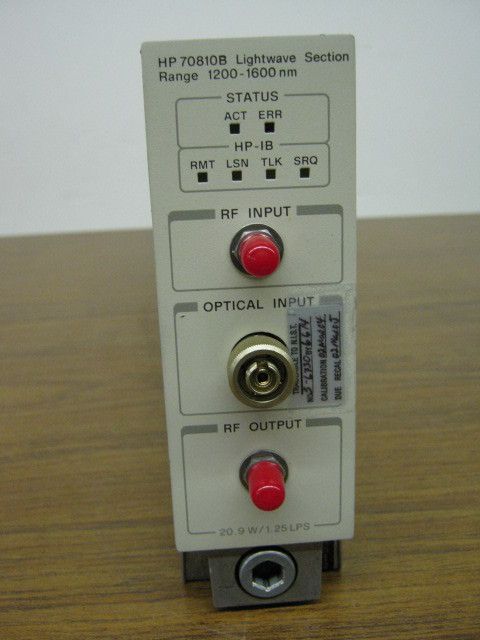 HP Agilent 70810B Light Wave Sect 1200 1600nm Secondary  