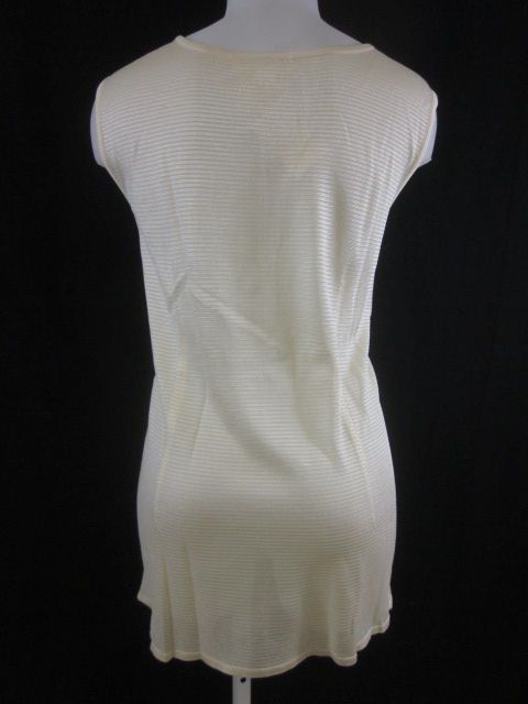 ESCADA BY MARGARETHA LEY Cream Sleeveless Top Sz 44  