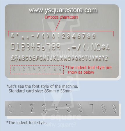 New PVC Card Indentor /Indent Machine 10 indent number +Embosser 2in1 