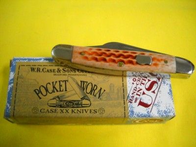 Case XX NEW 9598 Pocket Worn Caramel Med Stockman Knife  