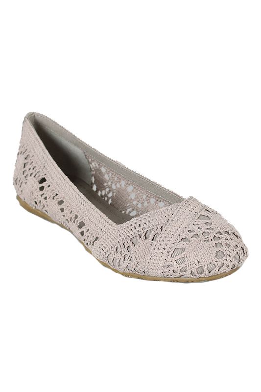   Shoes Crochet Canvas Gray cute Work Office Formal Grey Faddy s  