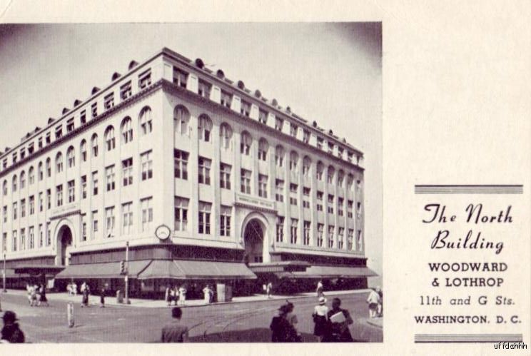 WOODWARD & LOTHROP NORTH BUILDING WASHINGTON, D.C. 1950  