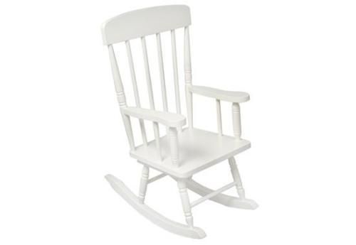 New KidKraft Wooden Kids Spindle Rocking Chair   White  