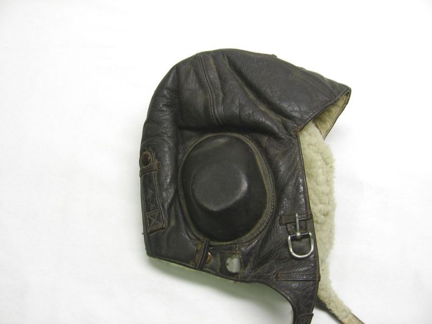 Antique WWI German Air Force Pilot Flying Helmet W/Tags  