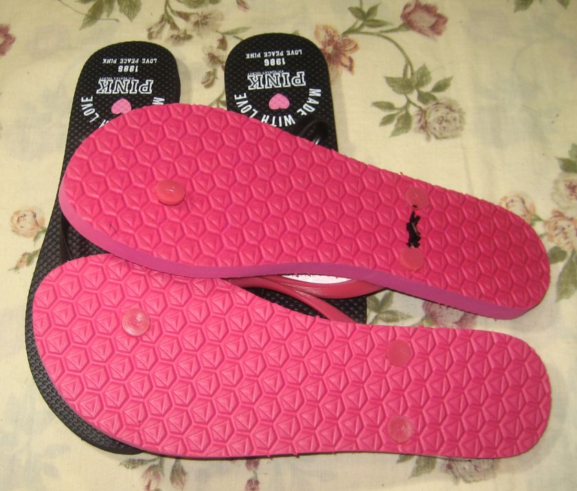 New with tag Victorias Secret PINK Collection lot of 2 Flip Flops 