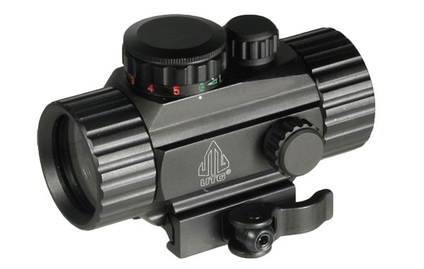 UTG Green Red CIRCLE DOT Gun Sight Rifle Scope BLACK Tactical Carbine 