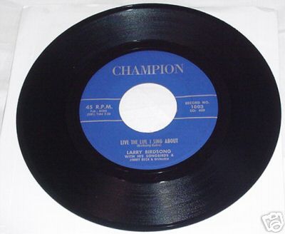 NORTHERN SOUL 45RPM RECORD LARRY BIRDSONG CHAMPION 1003  