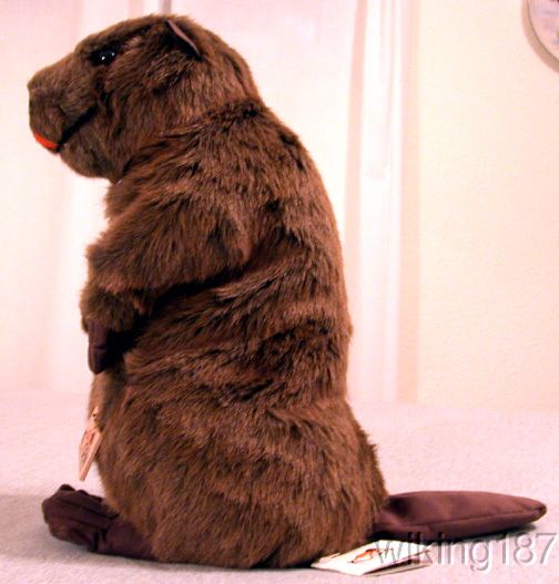 KOSEN MADE in GERMANY NEW Large BEAVER plush toy  