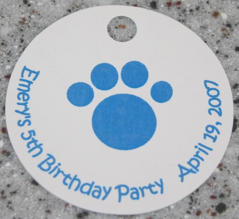 20 Custom Paw Favor Tags   Blues Clues / Cat Birthday  