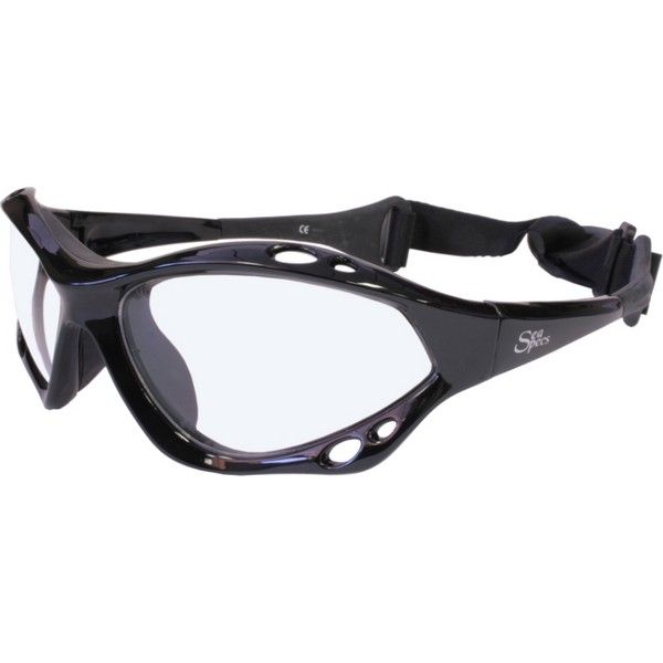 SeaSpecs Crystal Clear Black Sunglasses   FREE STICKER  