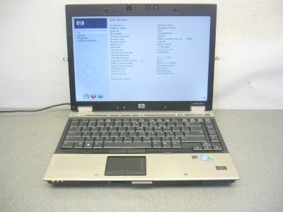 HP EliteBook 6930p Core 2 Duo 2.66Ghz 4GB Ram No Hard Drive Win7 COA 