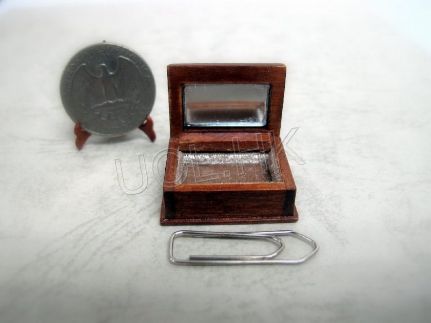 Scale Walnut Miniature Casket  