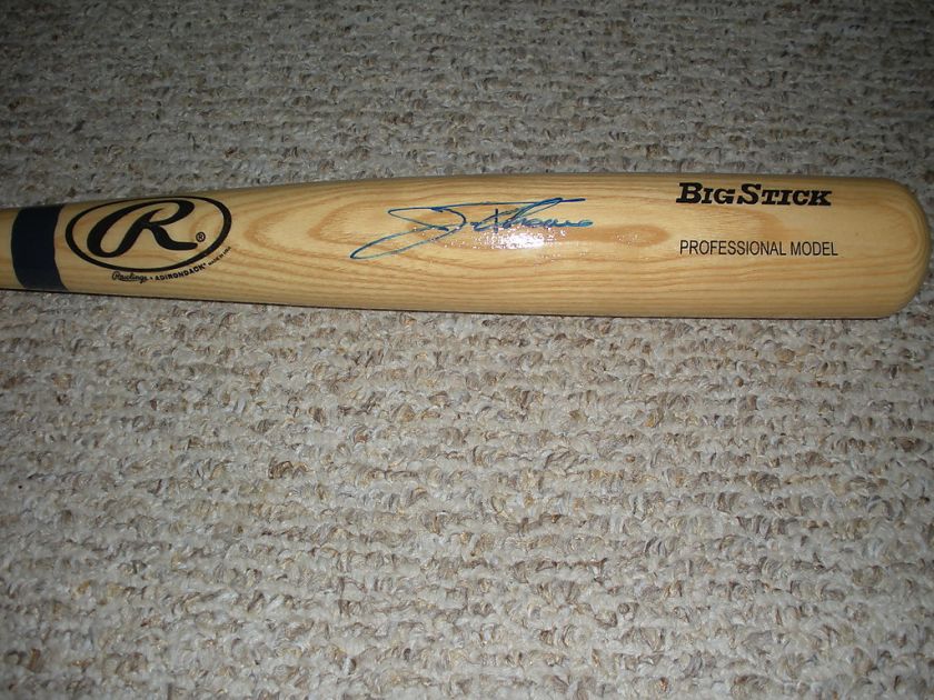 WHITE SOX TWINS INDIANS JIM THOME IP AUTO SIGNED BIG STICK BAT 