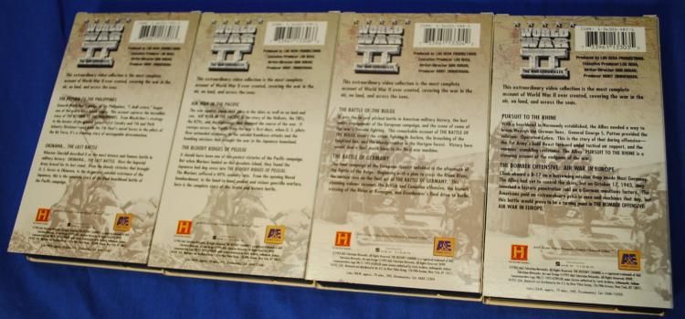 History Channel WWII WW2 The War Chronicles 7 Video Set  